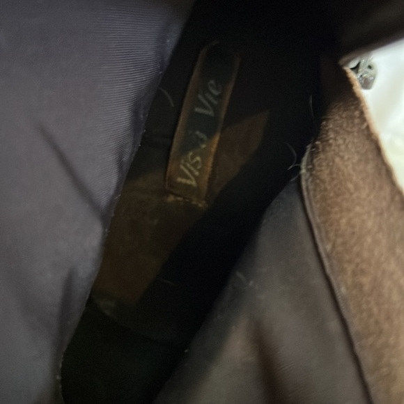 Vintage 90s Vis a Vie chocolate brown chunky ankle boot size 8 - Picture 9 of 9